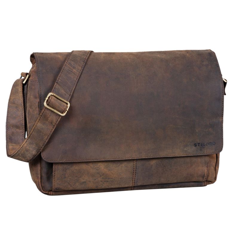 "Lonzo" Vintage Messenger Bag Leather