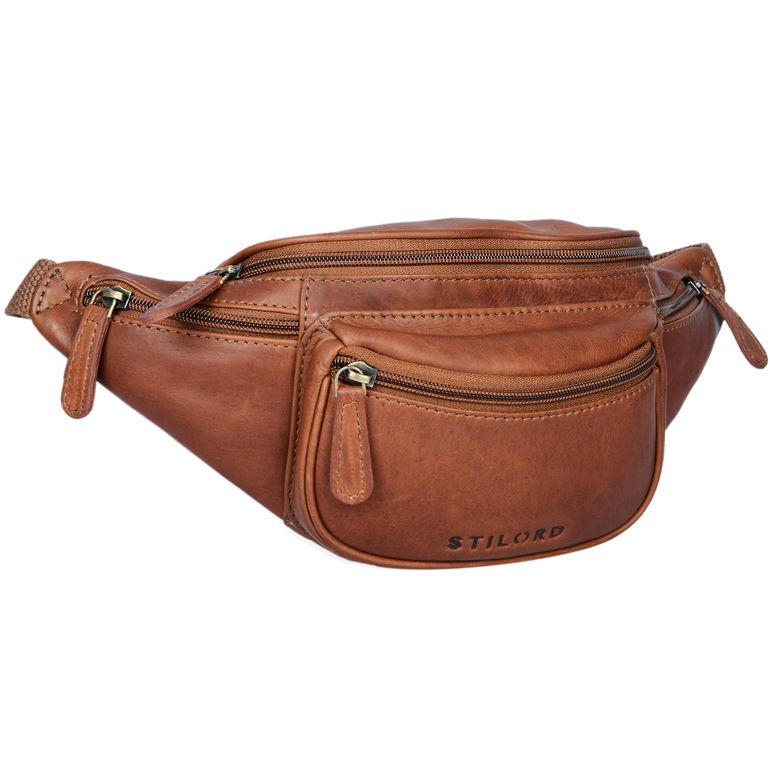 "Eliah" Vintage Pouch Bag Leather