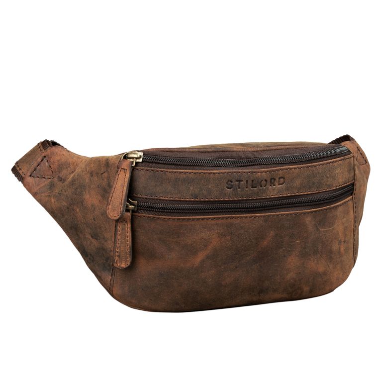 "Marian" Vintage Fanny Pack Couro