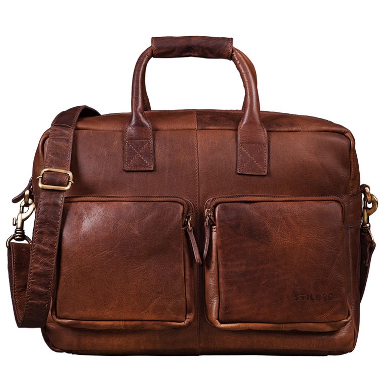 "Henri" Briefcase Leather