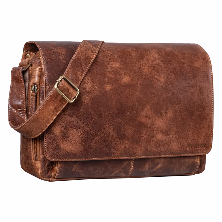 "Tom" Vintage Leather Messenger Bag for 15 Inch Laptop "Tom" Vintage Leather Messenger Bag for 15 Inch Laptop