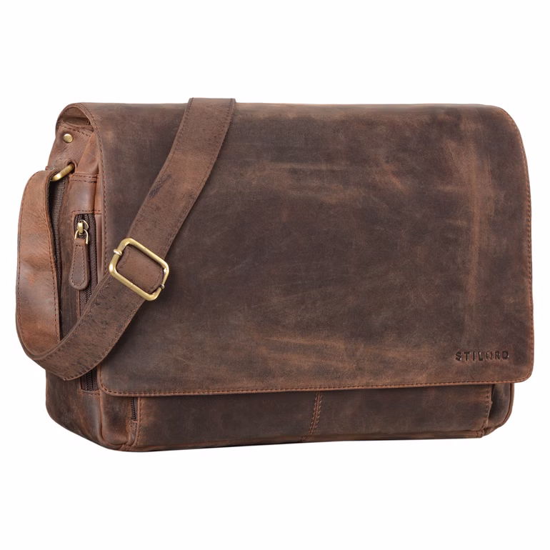 "Tom" Vintage Leather Messenger Bag for 15 Inch Laptop "Tom" Vintage Leather Messenger Bag for 15 Inch Laptop
