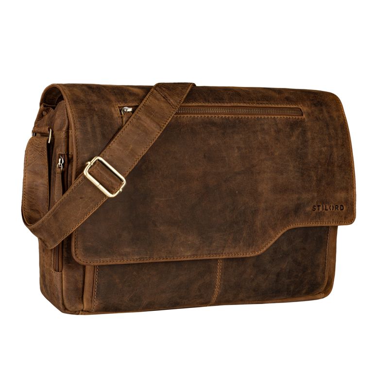 STILORD "Marvin" Leather Bag Men Messenger