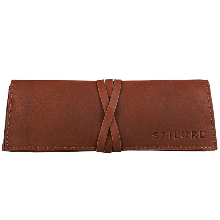 "David" Leather pencil case / Pouch