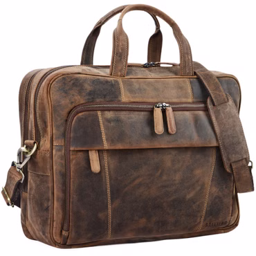 "Jaron" Large Shoulder Bag Leather
