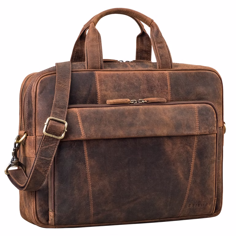 "Jaron" vintage lederen tassen leren heren dames