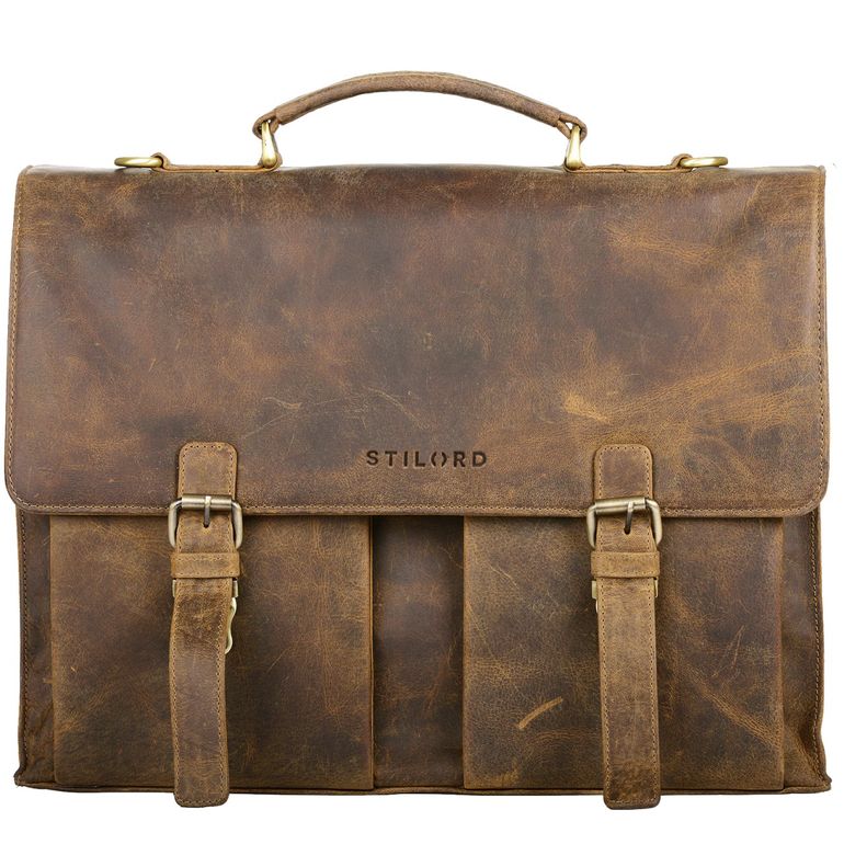 "Constantin" Briefcase Portfolio Genuine Leather