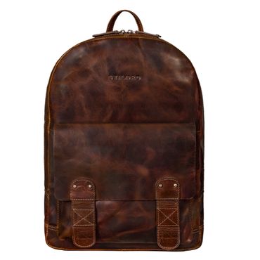Nalos rugzak leder bruin vintage