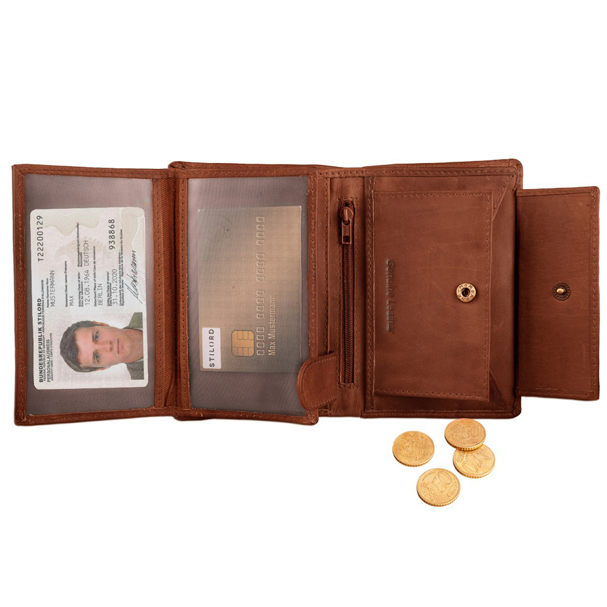 Leather Wallet & Credit Card Holder