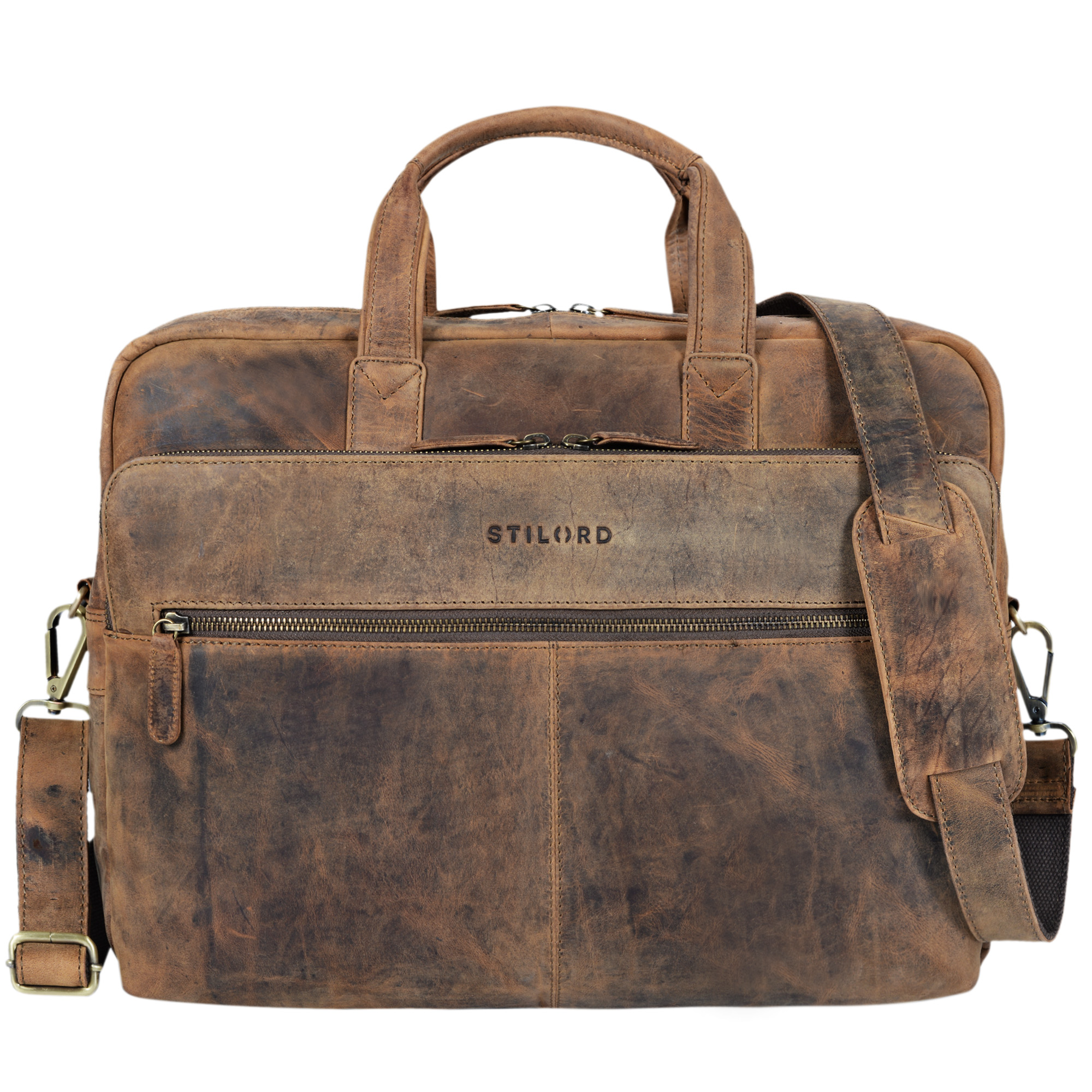 "William" Business Bag Men Leather STILORD
