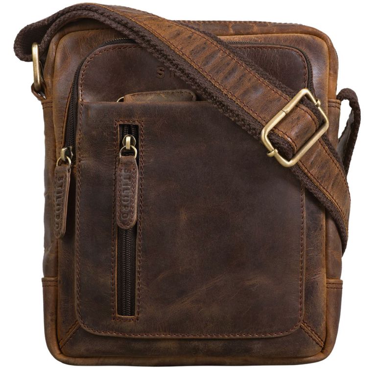 "Jamie" Men's Messenger Bag Leather