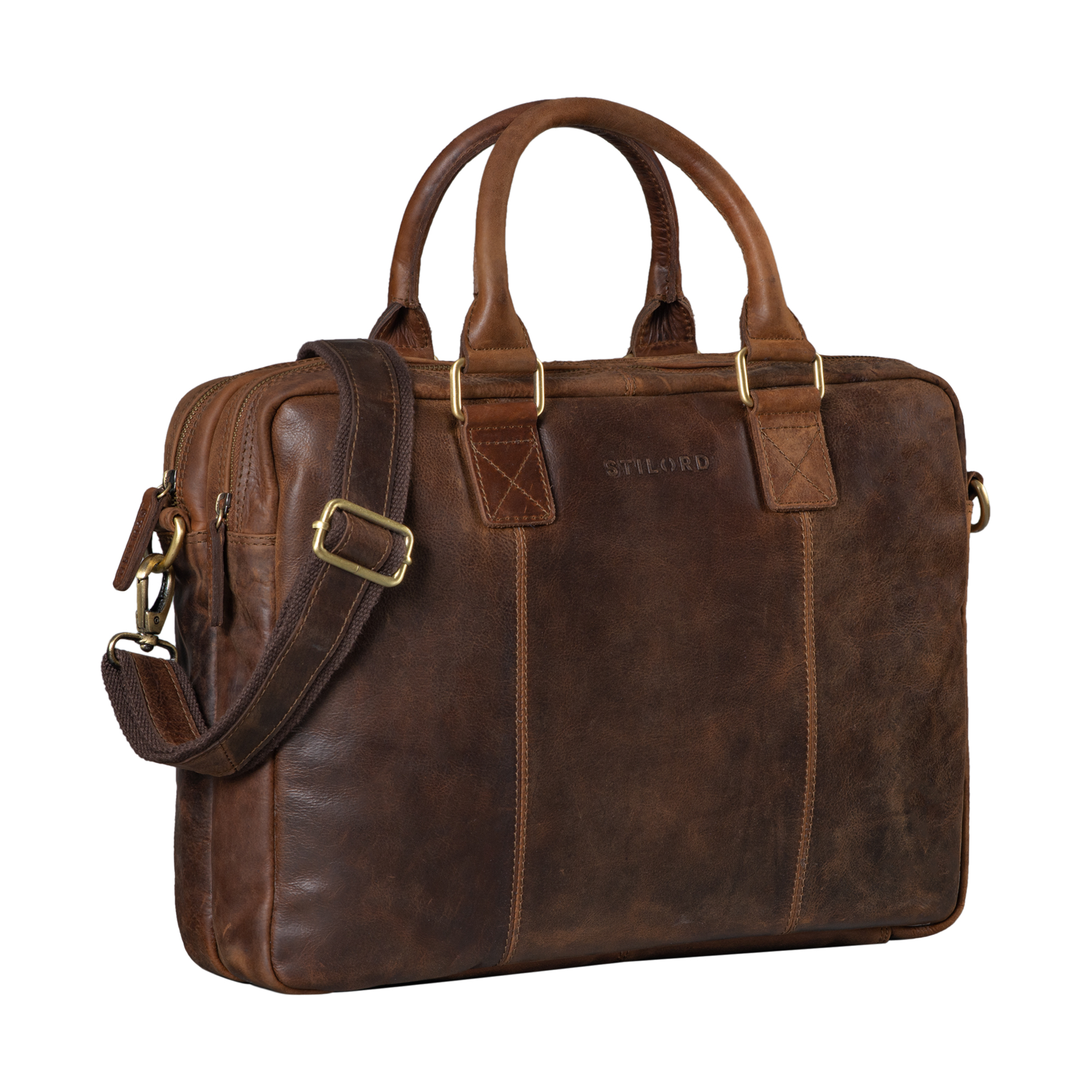"Zacharias" Vintage Business Bag Leather STILORD