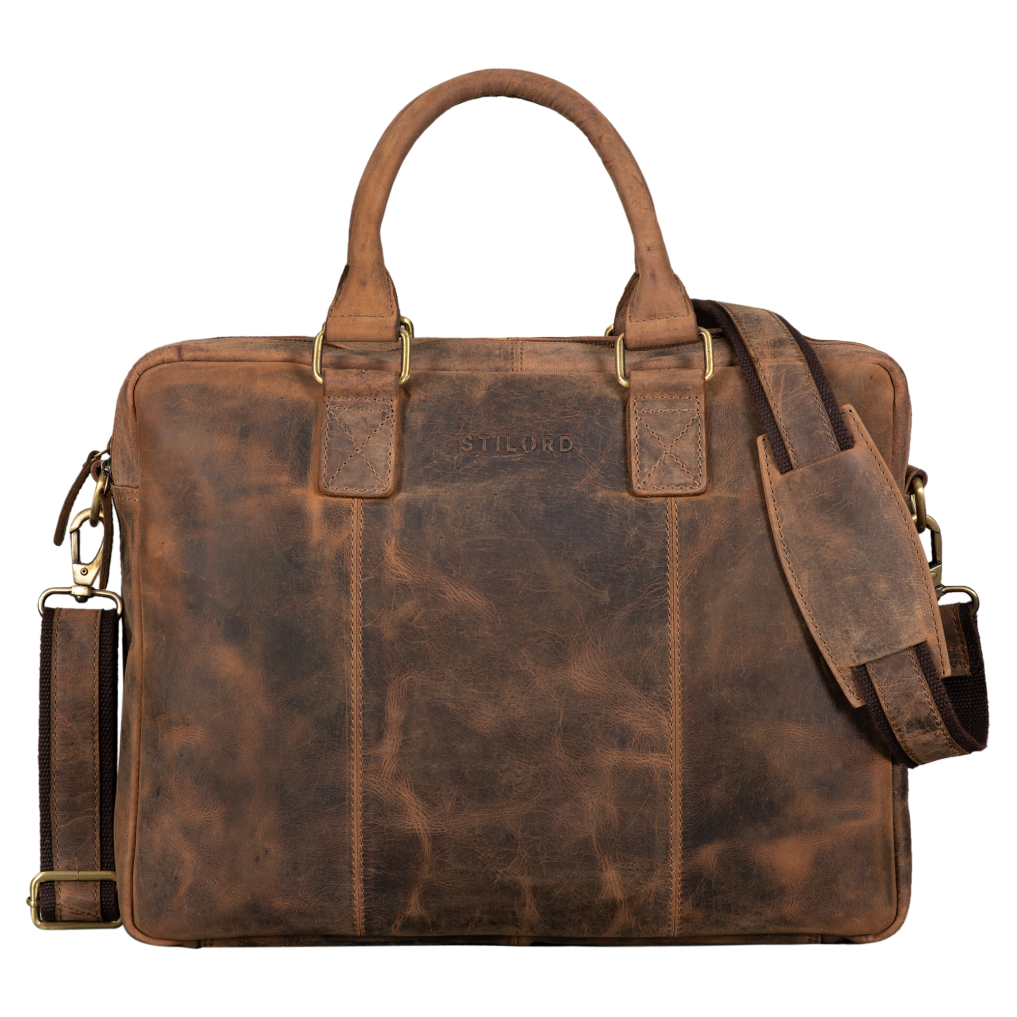 "Zacharias" Vintage Business Bag Leather STILORD
