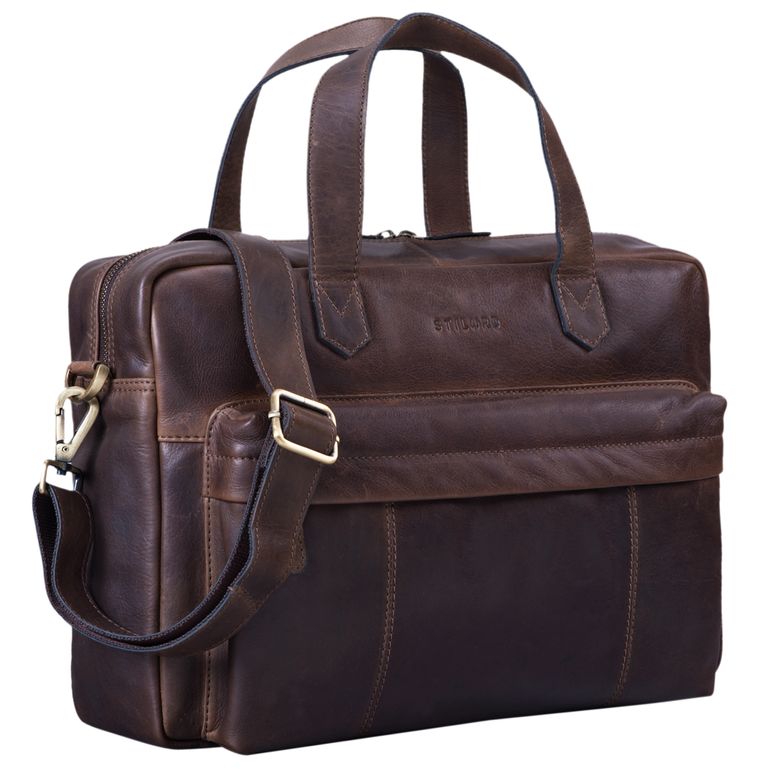 "Erich" Vintage Leather Briefcase for Men