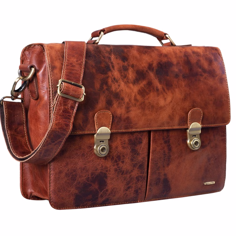  "Arturo" Briefcase Couro para homens de negócios